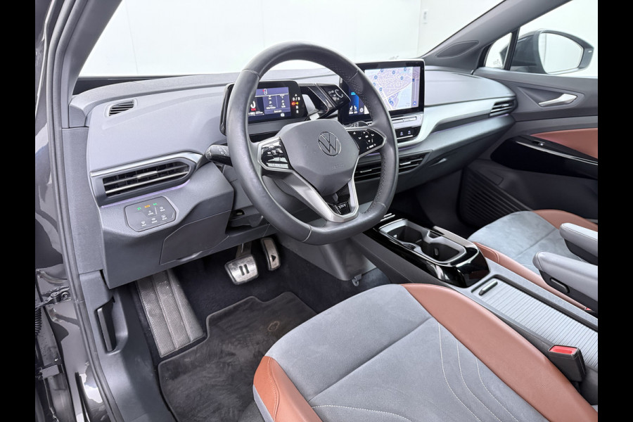 Volkswagen ID.4 204PK First 77kWh SOH 90% Leer/Alcantara Adap.Cruise Camera Apple Carplay Android Navi Ecc Pdc-a+v Lmv 20" Stoel+Stuurverwarming Led Bordherkenning Voor-Klimatisering Semi-Autopilot App-Connect E-sound Front-Assist Origineel Nederlandse Auto