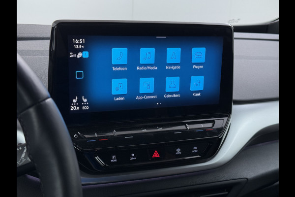 Volkswagen ID.4 204PK First 77kWh SOH 90% Leer/Alcantara Adap.Cruise Camera Apple Carplay Android Navi Ecc Pdc-a+v Lmv 20" Stoel+Stuurverwarming Led Bordherkenning Voor-Klimatisering Semi-Autopilot App-Connect E-sound Front-Assist Origineel Nederlandse Auto