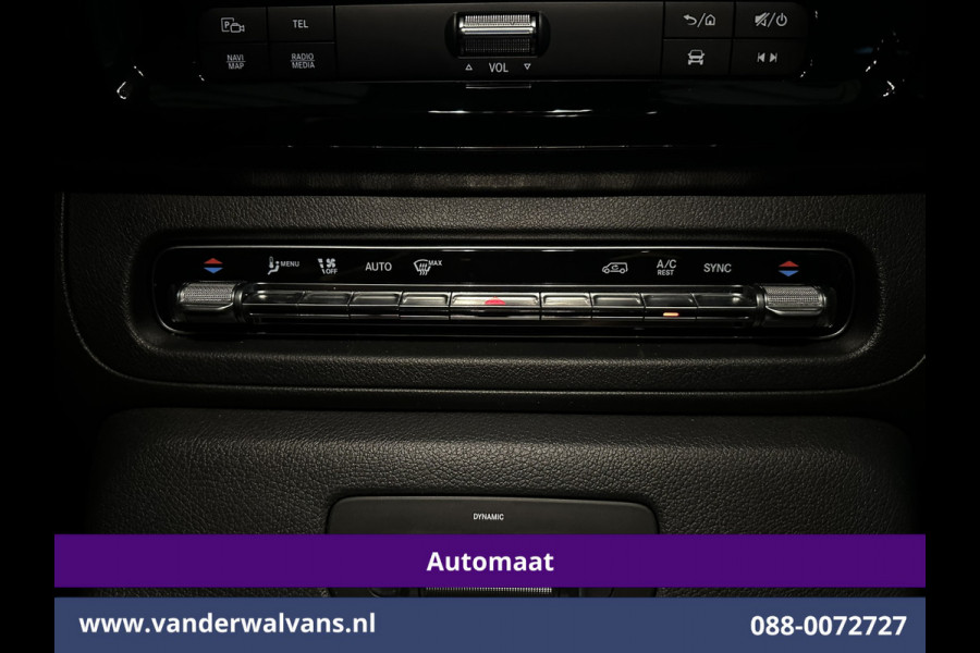 Mercedes-Benz Vito 116 CDI 164pk 9G-Tronic Automaat L2H1 Dubbele Cabine Fabrieksgarantie Euro6 Airco | 2x zijdeur | 5-Zits | 360 graden Camera | Na LED, LM velgen, 2500kg Trekhaak, Adaptieve Cruisecontrol, Parkeersensoren, Isofix, MBUX