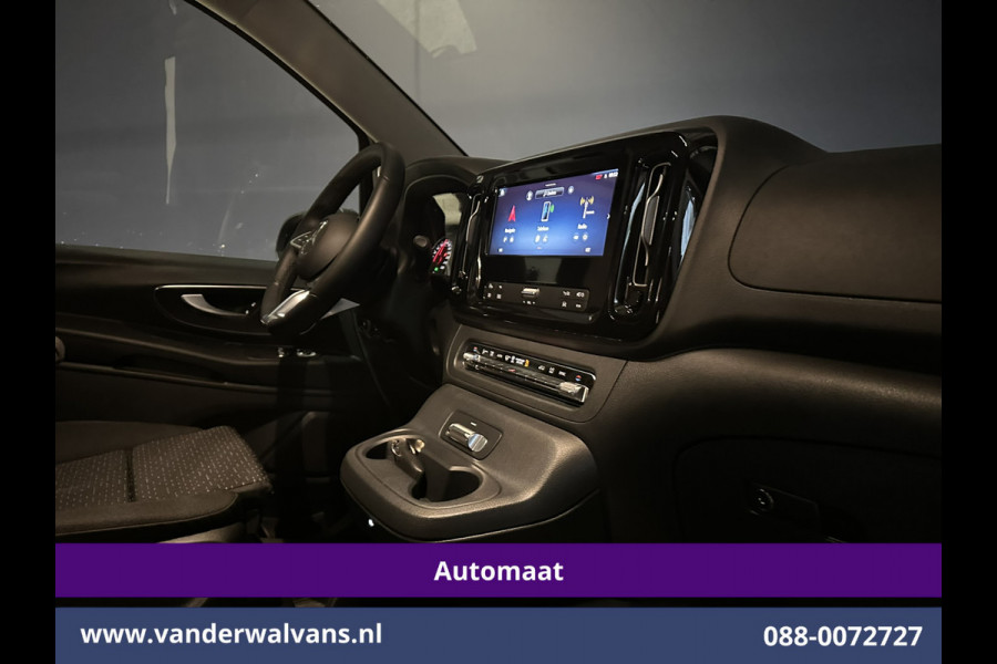 Mercedes-Benz Vito 116 CDI 164pk 9G-Tronic Automaat L2H1 Dubbele Cabine Fabrieksgarantie Euro6 Airco | 2x zijdeur | 5-Zits | 360 graden Camera | Na LED, LM velgen, 2500kg Trekhaak, Adaptieve Cruisecontrol, Parkeersensoren, Isofix, MBUX