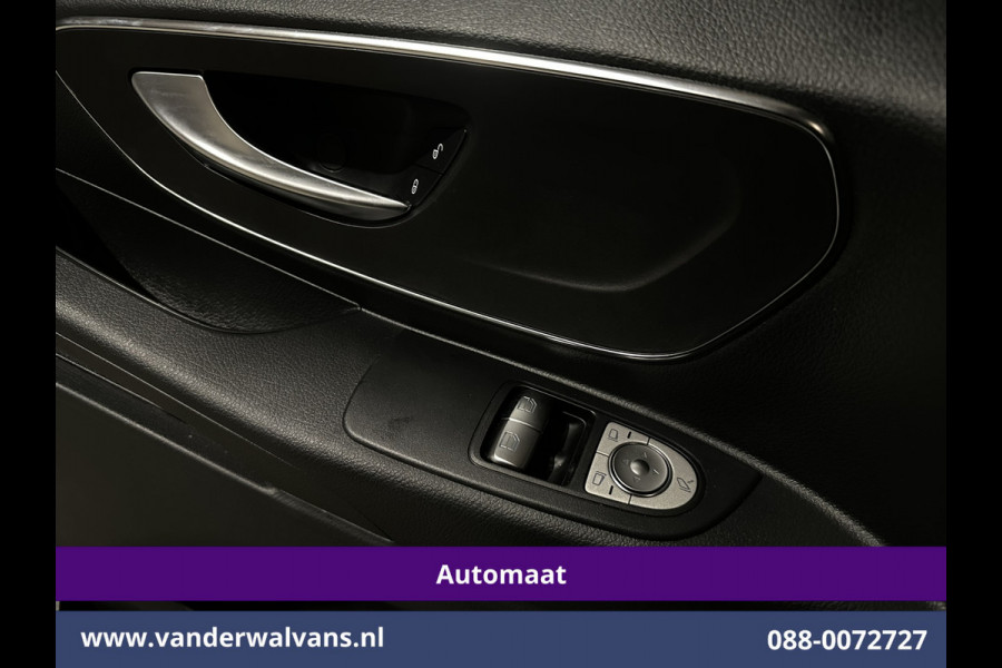 Mercedes-Benz Vito 116 CDI 164pk 9G-Tronic Automaat L2H1 Dubbele Cabine Fabrieksgarantie Euro6 Airco | 2x zijdeur | 5-Zits | 360 graden Camera | Na LED, LM velgen, 2500kg Trekhaak, Adaptieve Cruisecontrol, Parkeersensoren, Isofix, MBUX
