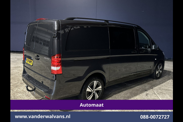 Mercedes-Benz Vito 116 CDI 164pk 9G-Tronic Automaat L2H1 Dubbele Cabine Fabrieksgarantie Euro6 Airco | 2x zijdeur | 5-Zits | 360 graden Camera | Na LED, LM velgen, 2500kg Trekhaak, Adaptieve Cruisecontrol, Parkeersensoren, Isofix, MBUX