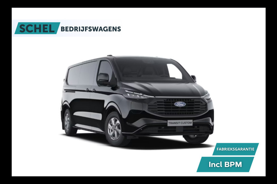 Ford Transit Custom 320 2.5 PHEV L2H1 Limited 232pk - 2x Schuifdeur - Trekhaak - Stoel/Stuuverwarming - ACC - Blindspot - Keyless - Rijklaar