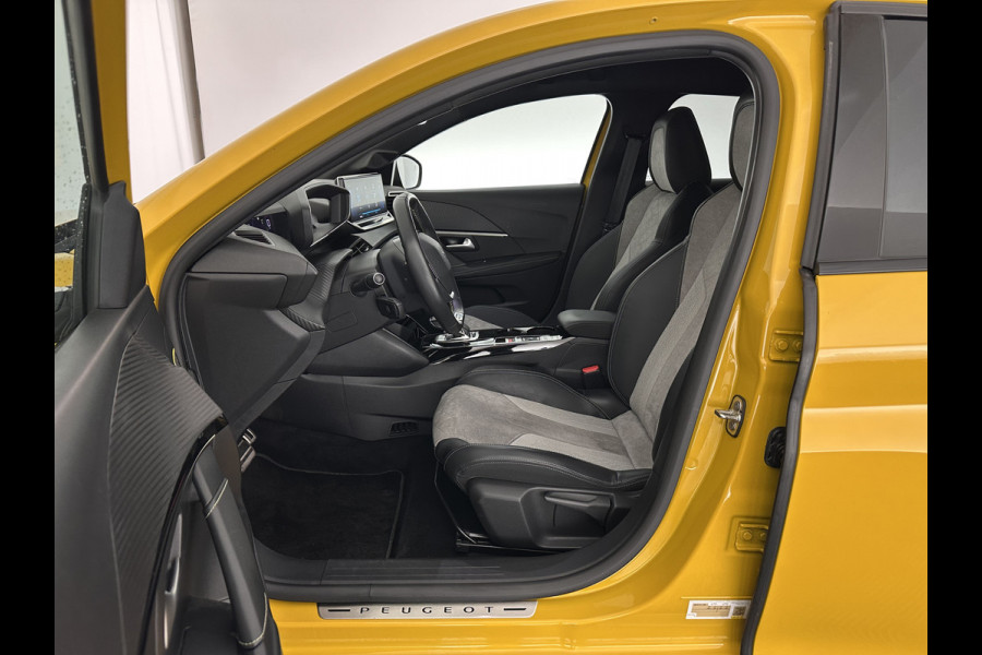 Peugeot e-208 EV GT 350 50 kWh [ 3-Fase ] {SOH-88%} (INCL.BTW) *FULL-LED | DIGI-COCKPIT | BLINDSPOT | CAMERA | LEATHER-ALCANTARA | AMBIENT-LIGHT | NAVI-FULLMAP | LANE-ASSIST | KEYLESS | DAB | CCS-FASTLOADER | HEATED-SPORTSEATS | 17''ALU