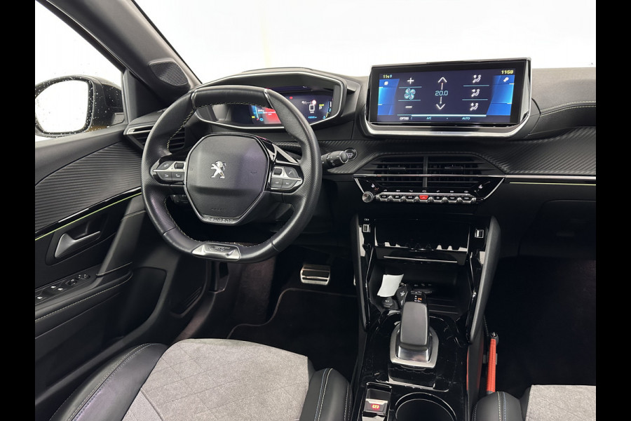 Peugeot e-208 EV GT 350 50 kWh [ 3-Fase ] {SOH-88%} (INCL.BTW) *FULL-LED | DIGI-COCKPIT | BLINDSPOT | CAMERA | LEATHER-ALCANTARA | AMBIENT-LIGHT | NAVI-FULLMAP | LANE-ASSIST | KEYLESS | DAB | CCS-FASTLOADER | HEATED-SPORTSEATS | 17''ALU
