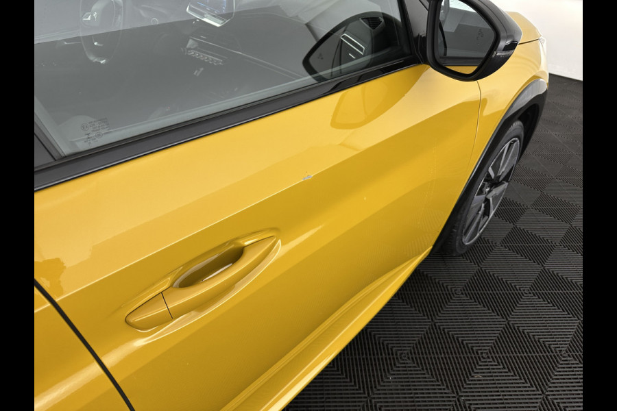 Peugeot e-208 EV GT 350 50 kWh [ 3-Fase ] {SOH-88%} (INCL.BTW) *FULL-LED | DIGI-COCKPIT | BLINDSPOT | CAMERA | LEATHER-ALCANTARA | AMBIENT-LIGHT | NAVI-FULLMAP | LANE-ASSIST | KEYLESS | DAB | CCS-FASTLOADER | HEATED-SPORTSEATS | 17''ALU