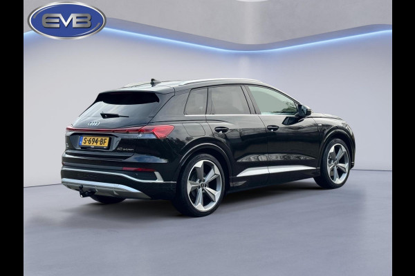 Audi Q4 e-tron 40 S 300 pk edition 77 kWh, SOH 92,5 %, 1 e eigenaar, 2 X S line, 21 ", Electrische trekhaak, NL auto met nap