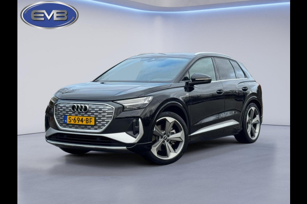 Audi Q4 e-tron 40 S 300 pk edition 77 kWh, SOH 92,5 %, 1 e eigenaar, 2 X S line, 21 ", Electrische trekhaak, NL auto met nap