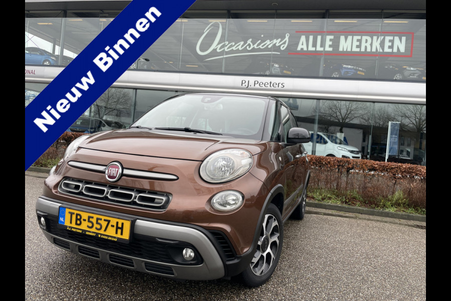 Fiat 500L 0.9 TwinAir Cross Àchteruitrijcamera - Airco - Cruise control - Parkeersensor achter - Navigatiesysteem full map - Bluetooth - Licht metalen velgen 16 inch - Mistlampen voor - Radio - Start/stop systeem - Stuu