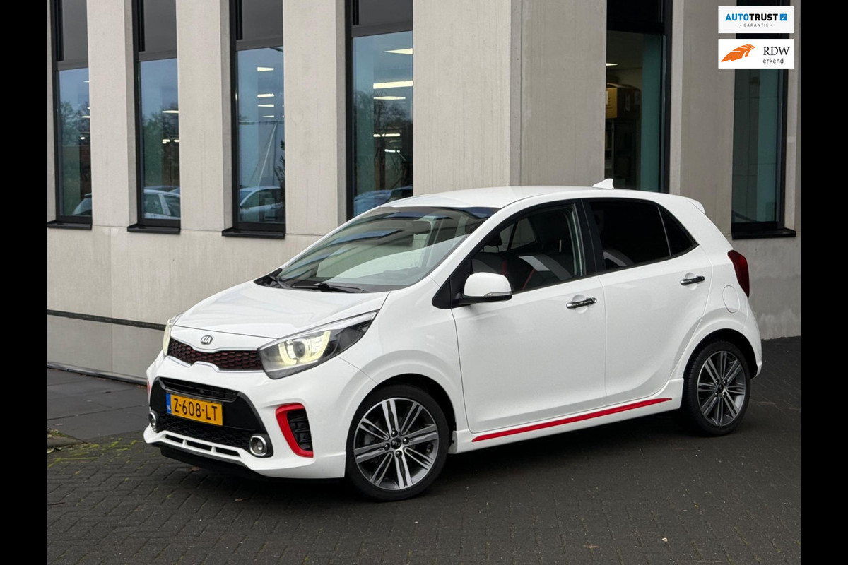 Kia Picanto 1.0 T-GDI AUTOMAAT GT-Line, achteruitrijcamera,adaptief cruise, leder, stoelverwarming, vol opties, 5 deurs, 40000 km