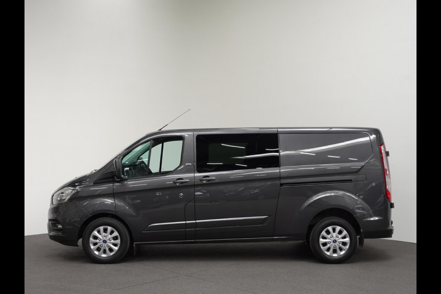 Ford Transit Custom 300 2.0 TDCI L2H1 Limited Dubbele Cabine Automaat Navigatie Airco 2 Schuifdeuren Trekhaak PDC  Carplay  DAB