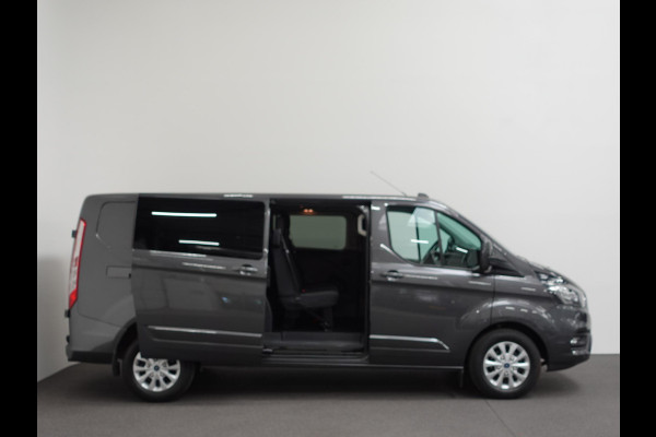 Ford Transit Custom 300 2.0 TDCI L2H1 Limited Dubbele Cabine Automaat Navigatie Airco 2 Schuifdeuren Trekhaak PDC  Carplay  DAB
