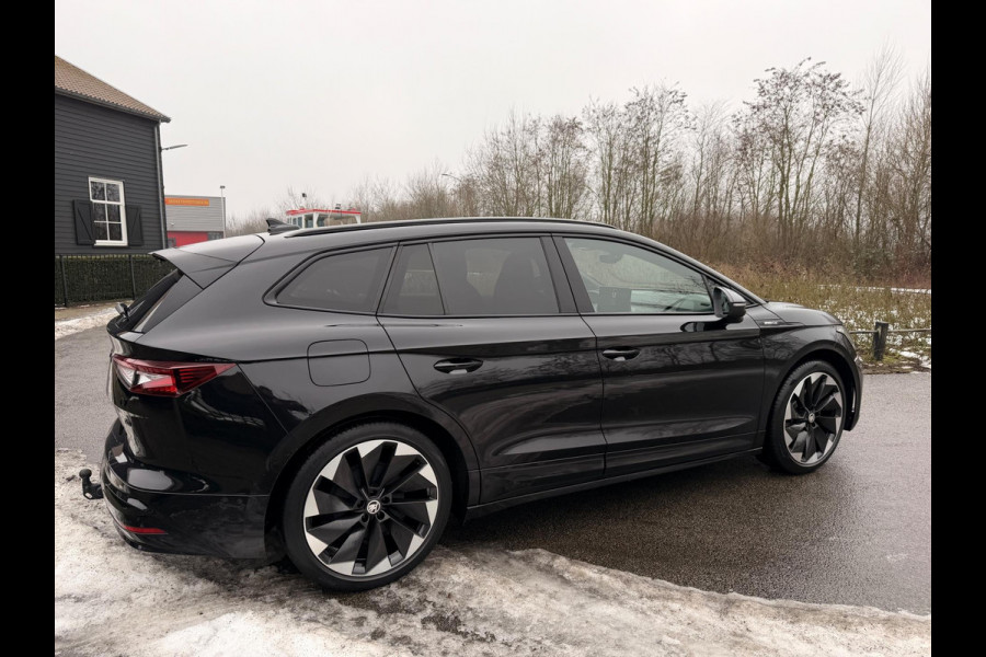 Škoda ENYAQ iV 60 SPORTLINE BLACK-EDITION LEDER APPLE CARPLAY|ANDROID NAVI CLIMATE, TREKHAAK