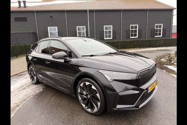 Škoda ENYAQ iV 60 SPORTLINE BLACK-EDITION LEDER APPLE CARPLAY|ANDROID NAVI CLIMATE, TREKHAAK