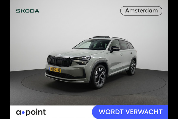 Škoda Kodiaq 1.5 TSI PHEV Sportline Business 204 pk Automaat (DSG) | Verlengde garantie | Navigatie | Panoramadak | Trekhaak (wegklapbaar) | Parkeersensoren | Achteruitrijcamera | Stoelverwarming v/a |