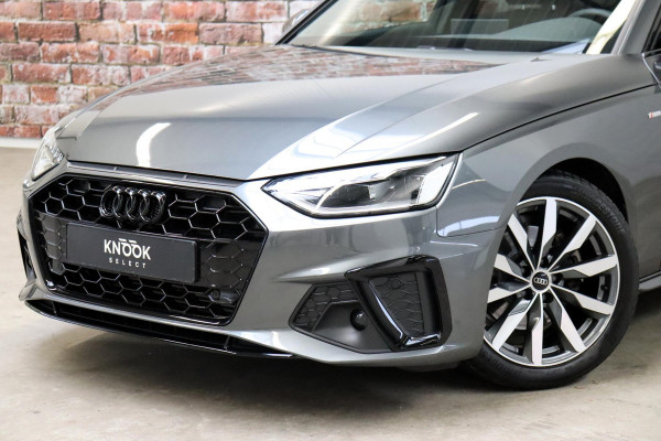 Audi A4 Avant 35 TFSI S Edition Competition Automaat / Panoramadak / Optic Black / Adaptieve Cruise Control / 18 Inch / LED / Stoelverwarming / Navigatiesysteem / Achteruitrijcamera / Extra Getint Glas / Climate Control
