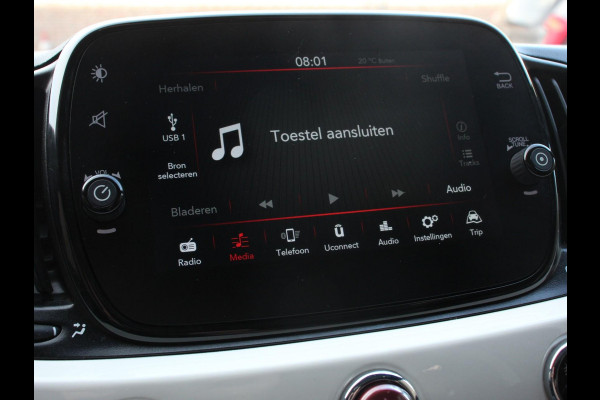 Fiat 500 1.0 Hybrid Dolcevita Panorama dak Control Parkeer Sensoren  Lichtmetalen Velgen Cruise Control