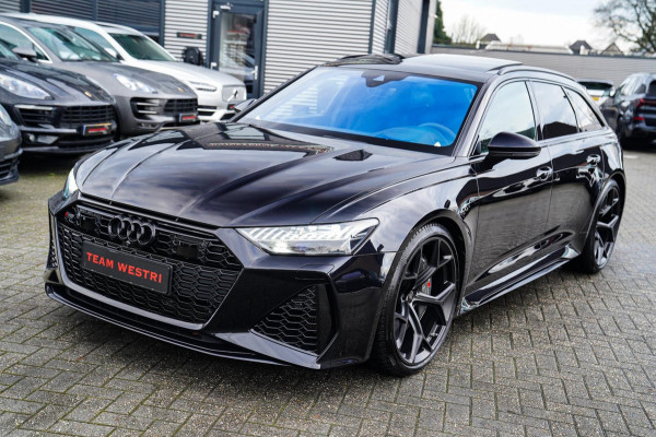 Audi RS6 Avant RS6 TFSI Quattro | B&O Advanced | Dynamic PLUS pakket | Keramisch | 360cam | HuD | Competition Velgen | Nightvision