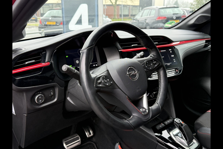 Opel CORSA-E BWJ 10-2020 | GS Line 136PK 50 kWh | PANO DAK | CLIMA | LEDER/STOF | NAVI | STOELVERW | CRUISE | 17'' LMV | PARK PILOT |