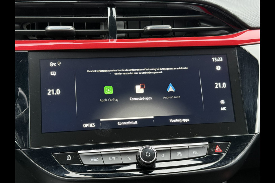 Opel CORSA-E BWJ 10-2020 | GS Line 136PK 50 kWh | PANO DAK | CLIMA | LEDER/STOF | NAVI | STOELVERW | CRUISE | 17'' LMV | PARK PILOT |