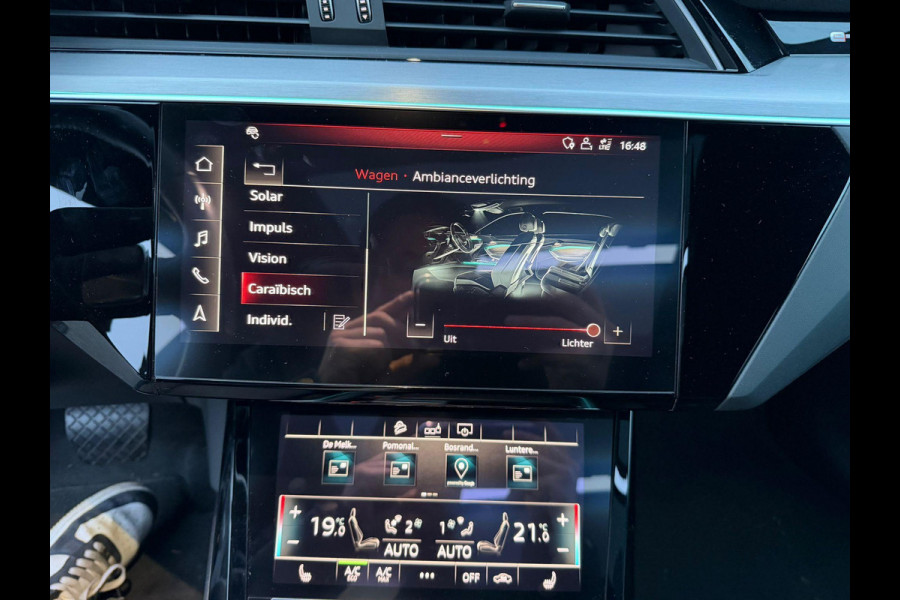 Audi e-tron e-tron 55 quattro advanced 95 kWh S LINE | CRUISE CONTROL ADAPTIVE | LEDEREN+ ELECTR. STOELEN+ GEHEUGEN |  B&O AUDIO | PANORAMADAK | TREKHAAK