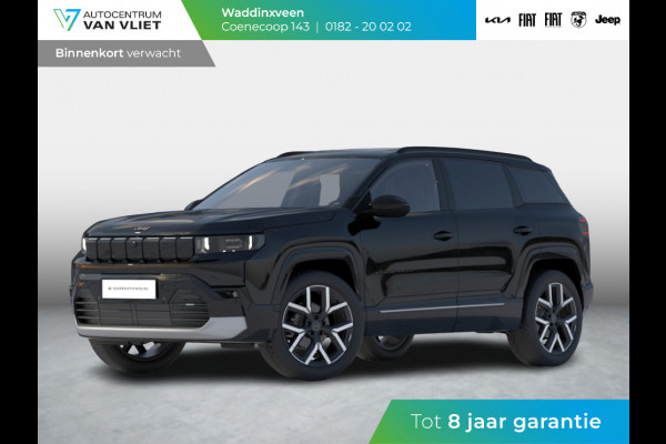 Jeep Compass First Edition 74 kWh | Adapt. Cruise | Camera | Carplay | 20" | Elektr. A-Klep | Navi | Winter Pack | Schuif/Kanteldak | Premium Pack | Conv. Pack | Warmtepomp