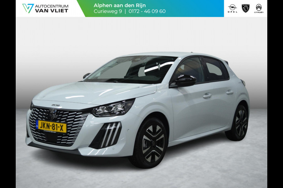Peugeot 208 1.2 Hybrid 110 e-DCS6 Allure Private lease actie: € 376,- p/m o.b.v 48 mnd en 5.000 km per jaar  ACHTERUITRIJCAMERA MET SENSOREN | NAVIGATIE & CARPLAY | E.C.C. |