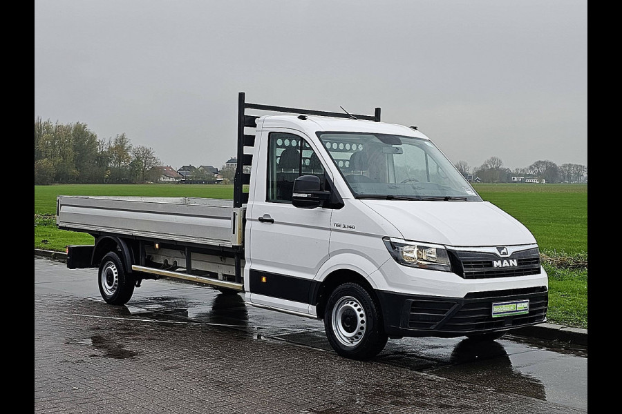 MAN TGE 35 2.0 L3 Open-Laadbak Trekhaak Airco 3-Zits Navi 140Pk Euro6!
