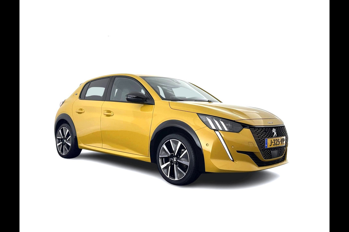 Peugeot e-208 EV GT 350 50 kWh [ 3-Fase ] {SOH-88%} (INCL-BTW) *HEATPUMP | LEATHER-ALCANTARA | FULL-LED | DIGI-COCKPIT | BLINDSPOT | CAMERA | AMBIENT-LIGHT | NAVI-FULLMAP | LANE-ASSIST | KEYLESS | DAB | PRIVACY-GLASS | HEATED-SPORTSEATS | ...