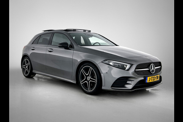 Mercedes-Benz A-Klasse 180 Business Solution AMG AMG Line | Night Pakket | Panorama Schuif-Kanteldak | Sfeerverlichting | Trekhaak | MultiBeam Koplampen | Achteruitrijcamera. Inclusief 24 maanden Mercedes-Benz Certified garantie voor Europa.