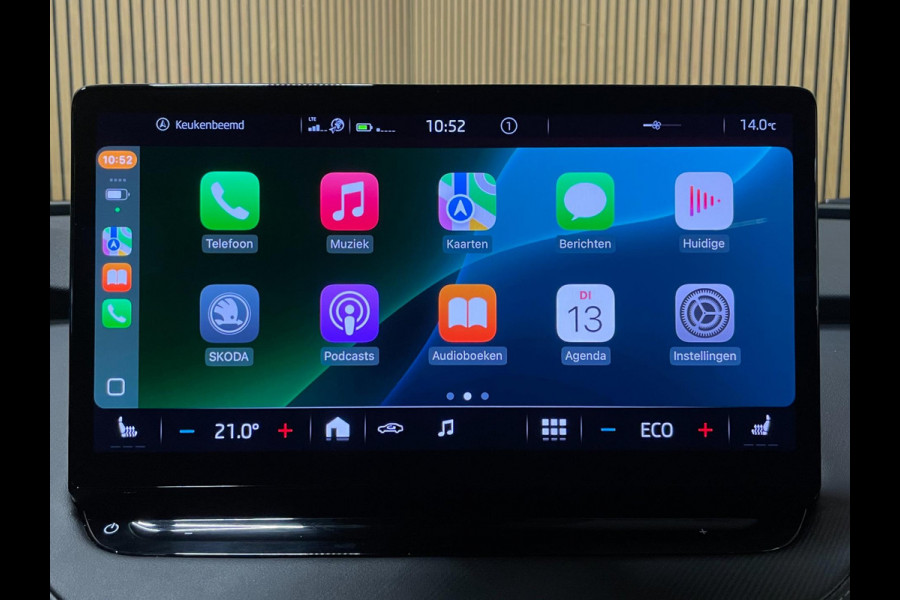 Škoda ENYAQ iV 60 Sportline|SOH 89%|AFN.TREKHAAK|KUIPSTOEL|CARPLAY/ANDROID|CAMERA|ACC|STOEL+STUURVERW.|IN.BTW|NL-AUTO|1e EIG.|NAP|