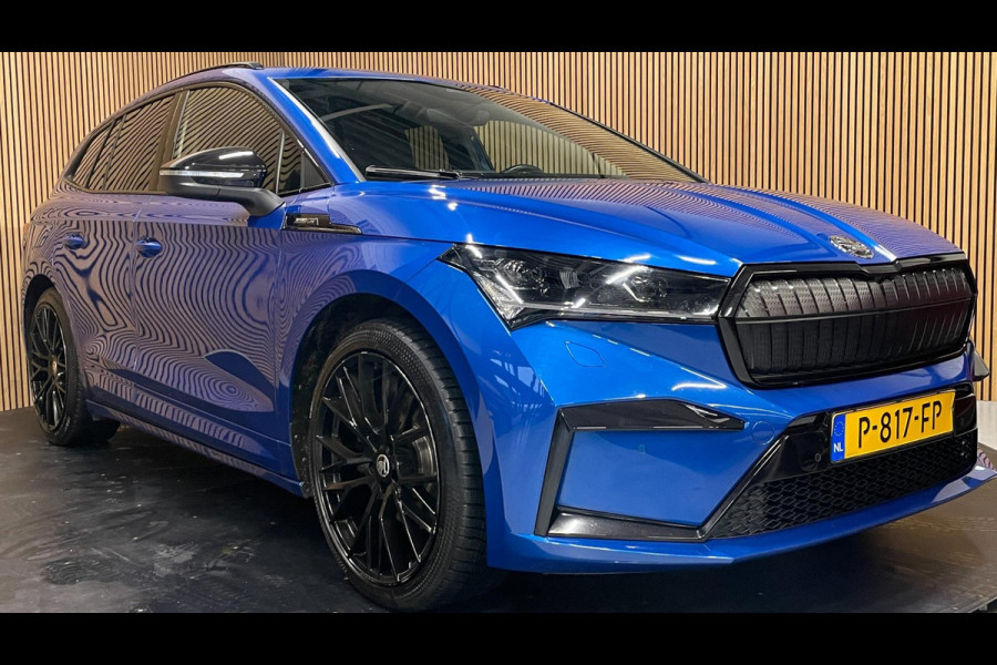 Škoda ENYAQ iV 60 Sportline|SOH 89%|AFN.TREKHAAK|KUIPSTOEL|CARPLAY/ANDROID|CAMERA|ACC|STOEL+STUURVERW.|IN.BTW|NL-AUTO|1e EIG.|NAP|