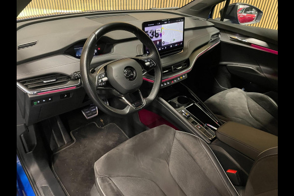Škoda ENYAQ iV 60 Sportline|SOH 89%|AFN.TREKHAAK|KUIPSTOEL|CARPLAY/ANDROID|CAMERA|ACC|STOEL+STUURVERW.|IN.BTW|NL-AUTO|1e EIG.|NAP|