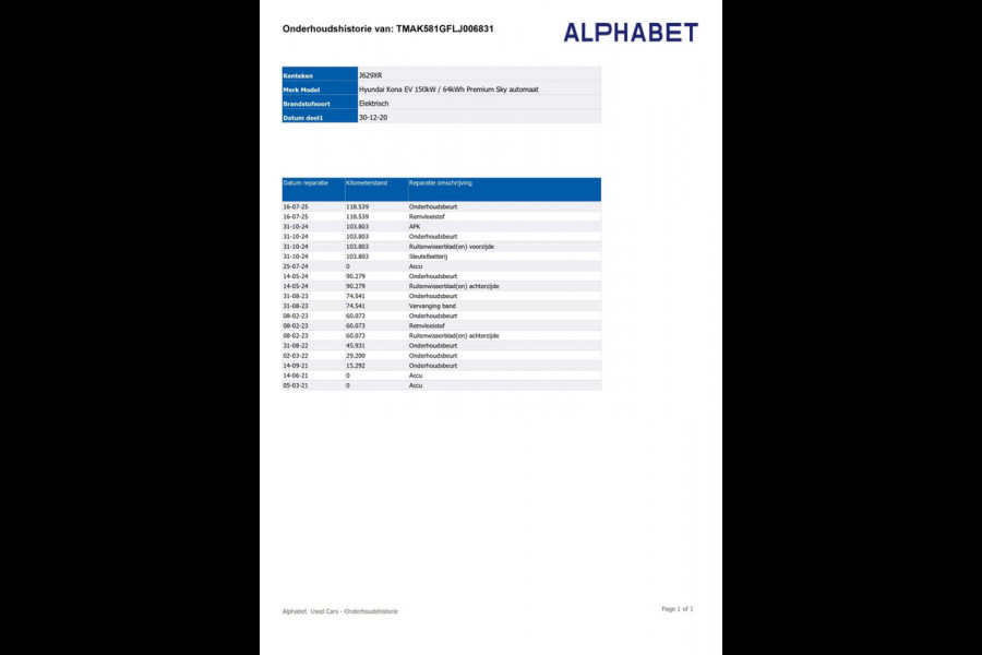 Hyundai Kona EV Premium 64 kWh|GROTE ACCU|100%SOH|FACELIFT|3-FASE|TREKH|DAK|HUD|LEDER|ACC|STUURVERW|STOELVERW+VENT|CAMERA|CARPLAY|