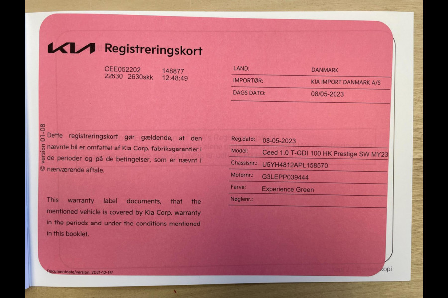 Kia Ceed Sportswagon 1.0 T-GDi DynamicLine|APPLE CARPLAY, ANDROID AUTO|STOEL-,STUURVERW|CAMERA|CRUISE,CLIMATE|1E EIG.|INCL.BTW|