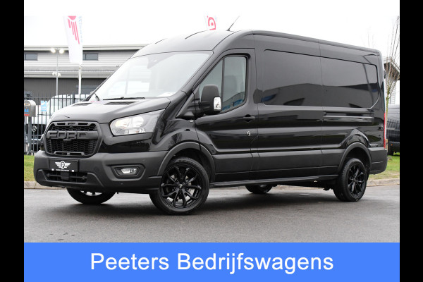 Ford Transit 350 2.0 TDCI L3H2 Black Edition Camera, Adaptieve Cruise, 170pk, Carplay, NAVI Automaat, Sensoren, Trekhaak, Uniek!