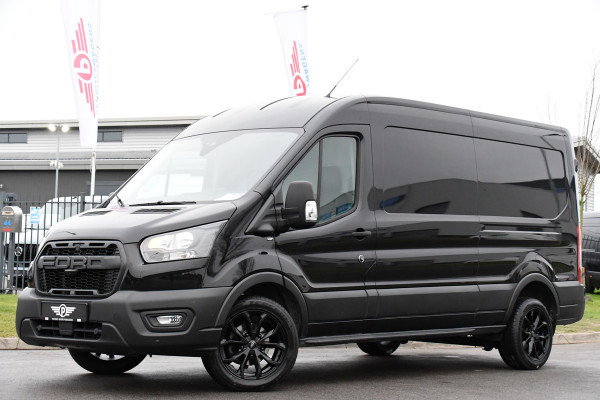 Ford Transit 350 2.0 TDCI L3H2 Black Edition Camera, Adaptieve Cruise, 170pk, Carplay, NAVI Automaat, Sensoren, Trekhaak, Uniek!