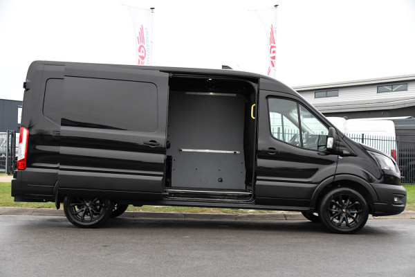 Ford Transit 350 2.0 TDCI L3H2 Black Edition Camera, Adaptieve Cruise, 170pk, Carplay, NAVI Automaat, Sensoren, Trekhaak, Uniek!