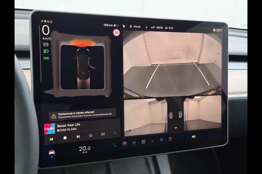 Tesla Model Y Performance 535pk AWD 75kWh SOH 95% Warmtepomp Panoramadak Navi Ecc Leder Lmv 21" Keyless Led Elek.Achterklep Memory Stoel+Stuurverwarming AMD-Ryzen­™-Processor 1e Eigenaar Origineel Nederlandse Auto Fabrieksgarantie tot 14-12-2027 Batterij en Motorgarantie tot 14-12-2031/192.000km