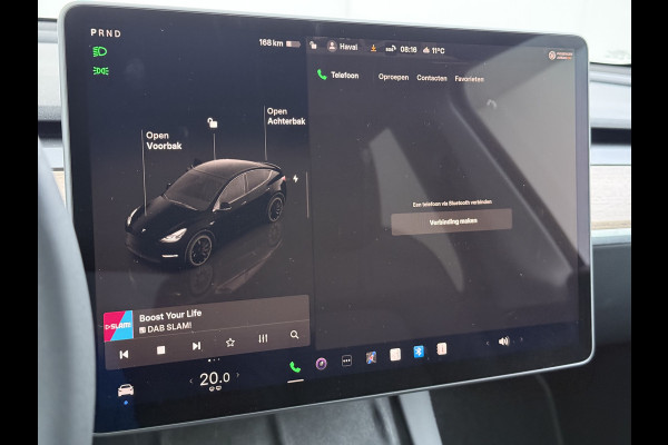 Tesla Model Y Performance 535pk AWD 75kWh SOH 95% Warmtepomp Panoramadak Navi Ecc Leder Lmv 21" Keyless Led Elek.Achterklep Memory Stoel+Stuurverwarming AMD-Ryzen­™-Processor 1e Eigenaar Origineel Nederlandse Auto Fabrieksgarantie tot 14-12-2027 Batterij en Motorgarantie tot 14-12-2031/192.000km