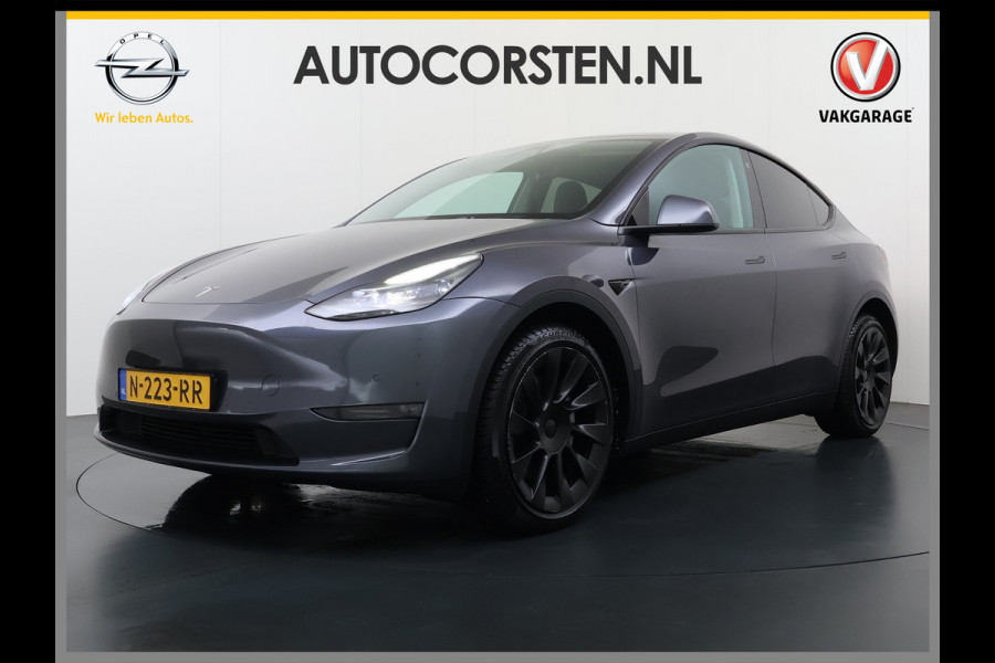 Tesla Model Y 514pk Long Range AWD 75kWh SOH 92% Matrix-Led Lmv 20" Warmtepomp Leer Navi Ecc Premium Audio Stoel+Stuurverwarming Autopilot 3.0 Memory Matrix Led Intel Atom® Processor Homelink 5 Achterbank verwarmd 4WD 1.600KG Trekvermogen tot 210kw DC laden € 75.000 nieuw!