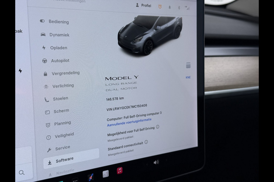 Tesla Model Y 514pk Long Range AWD 75kWh SOH 92% Matrix-Led Lmv 20" Warmtepomp Leer Navi Ecc Premium Audio Stoel+Stuurverwarming Autopilot 3.0 Memory Matrix Led Intel Atom® Processor Homelink 5 Achterbank verwarmd 4WD 1.600KG Trekvermogen tot 210kw DC laden € 75.000 nieuw!
