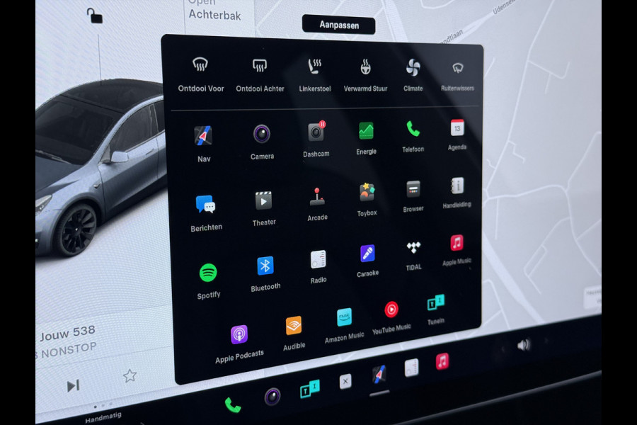 Tesla Model Y 514pk Long Range AWD 75kWh SOH 92% Matrix-Led Lmv 20" Warmtepomp Leer Navi Ecc Premium Audio Stoel+Stuurverwarming Autopilot 3.0 Memory Matrix Led Intel Atom® Processor Homelink 5 Achterbank verwarmd 4WD 1.600KG Trekvermogen tot 210kw DC laden € 75.000 nieuw!