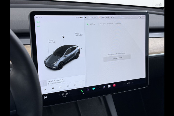Tesla Model Y 514pk Long Range AWD 75kWh SOH 92% Matrix-Led Lmv 20" Warmtepomp Leer Navi Ecc Premium Audio Stoel+Stuurverwarming Autopilot 3.0 Memory Matrix Led Intel Atom® Processor Homelink 5 Achterbank verwarmd 4WD 1.600KG Trekvermogen tot 210kw DC laden € 75.000 nieuw!