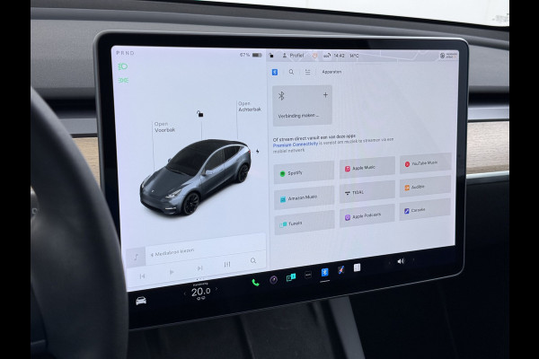 Tesla Model Y 514pk Long Range AWD 75kWh SOH 92% Matrix-Led Lmv 20" Warmtepomp Leer Navi Ecc Premium Audio Stoel+Stuurverwarming Autopilot 3.0 Memory Matrix Led Intel Atom® Processor Homelink 5 Achterbank verwarmd 4WD 1.600KG Trekvermogen tot 210kw DC laden € 75.000 nieuw!