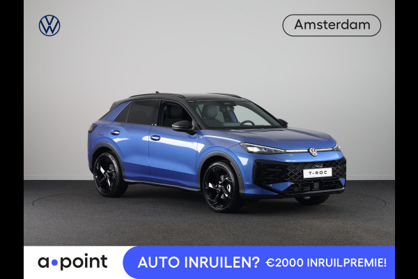Volkswagen T-Roc R-Line First Edition 1.5 eTSI 110 kW / 150 PK SUV | Panoramaschuif-kanteldak | Assistance Pakket | Trekhaak | Black Style Pakket | Koplampverlichting matrix-led (IQ.LIGHT) | Elek. achterklep | Zwart dak