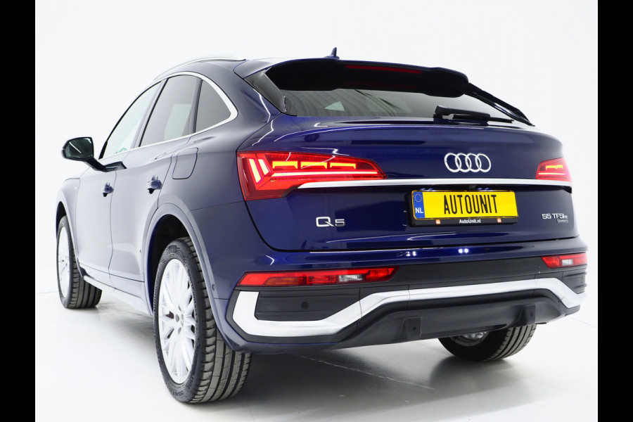 Audi Q5 Sportback 55 TFSI e Quattro S edition Competition | Panoramadak | B&O | Leder | 360 | Keyless | Dodehoek | Virtual | Carplay