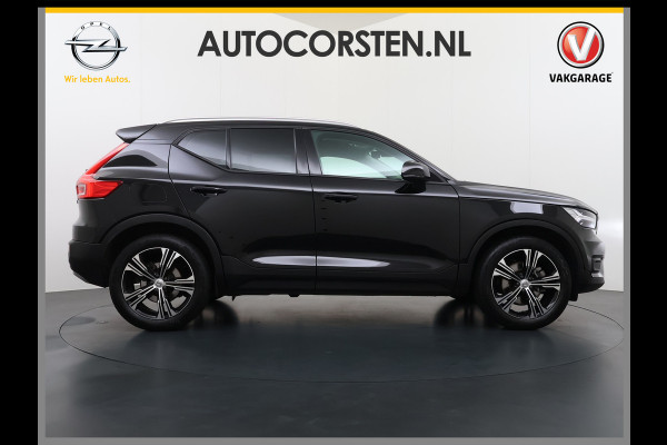 Volvo XC40 2.0 T5 AWD AUT-8 Leer-Contour+verwarmd Intro-Edition Adap.Cruise Camera Apple Carplay Navi Ecc DAB Pdc Intro Edition Keyless Lmv 19" Elek.Achterklep Lane Keeping BLIS Cross Traffic Alert Road Sign Info Pilot Assist Zeer complete unieke XC40 € 60.000 nieuw! 2.100kg trekvermogen!