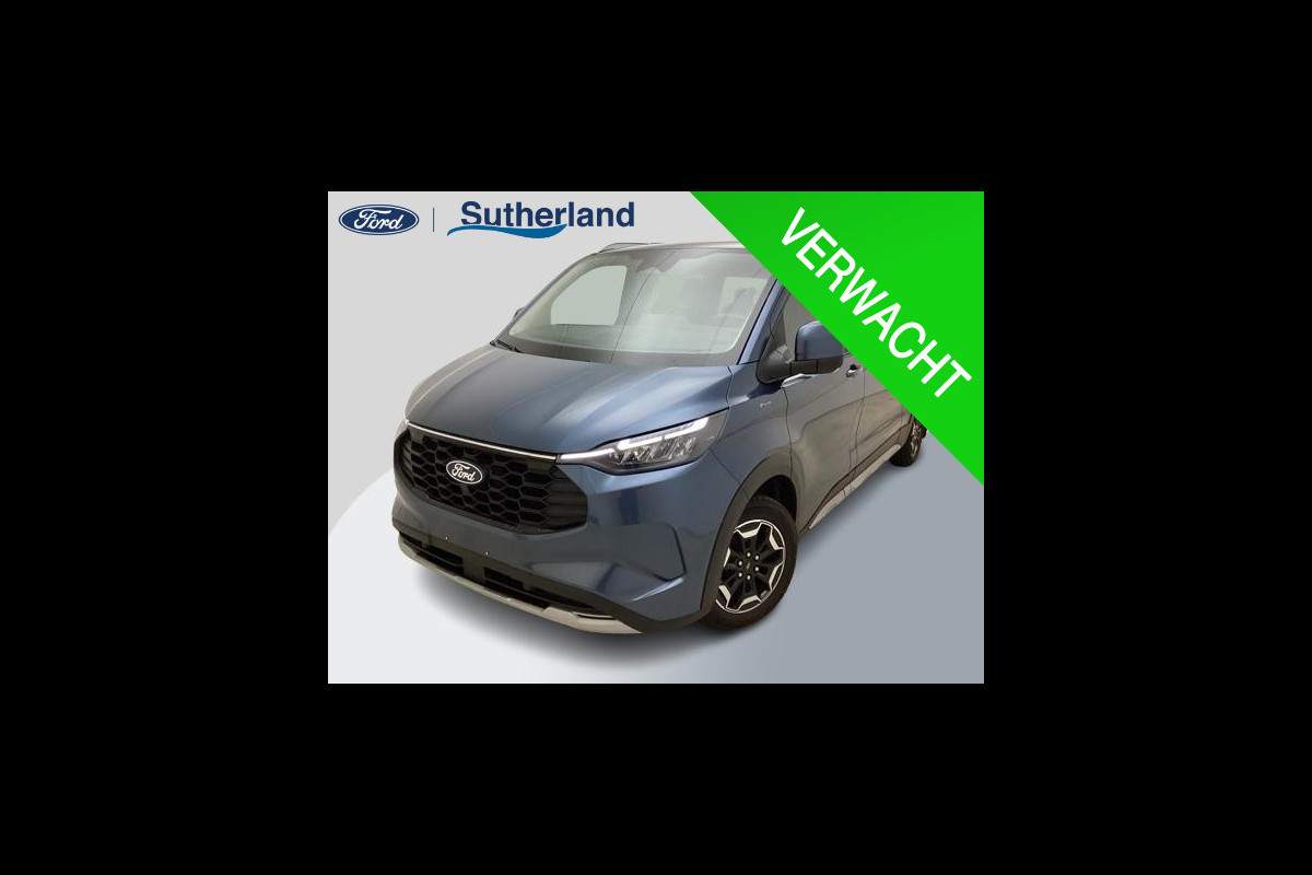 Ford Transit Custom Tourneo 340 2.5 PHEV L2H1 Active 233pk | Adaptieve Cruise | Stuurverwarming | 8 Pers | Prijs incl. BTW en BPM | Wegklapbare Trekhaak | Dubbele Schuifdeur | BLIS | B&O Audio | Verlengde Fabrieksgarantie tot 06-2029