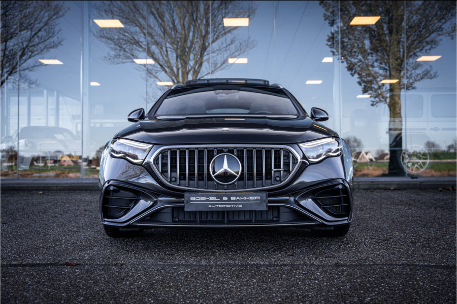 Mercedes-Benz E-Klasse Estate AMG 53 4MATIC+ Hyperscreen ** Massage ** Burmester ** Panodak ** Trekhaak ** Verwarmd stuurwiel ** Standkachel ** Verlichte grille ** Dashcam